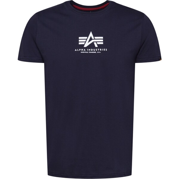 ALPHA INDUSTRIES Tričko námornícka modrá / biela 29328684