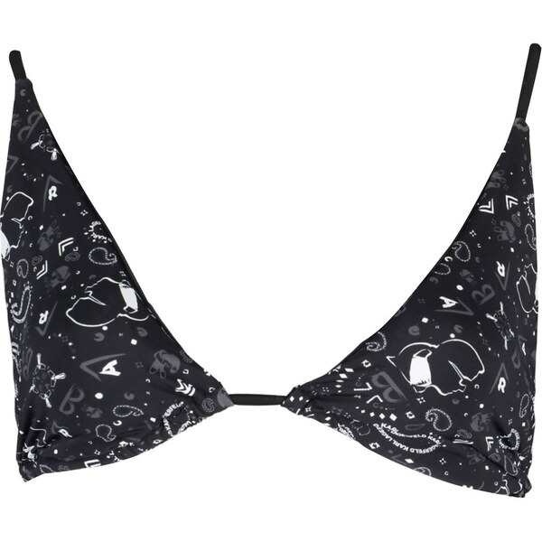 KARL LAGERFELD BEACHWEAR Čierny vrchný diel bikín KARL LAGERFELD 64793865