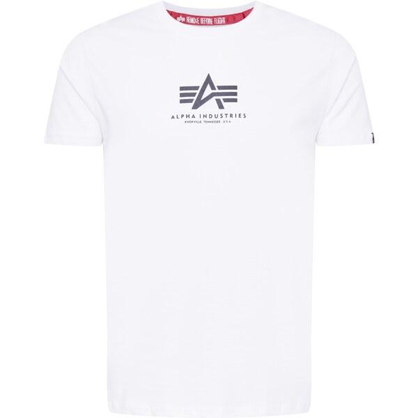 ALPHA INDUSTRIES Tričko čierna / biela 29346911