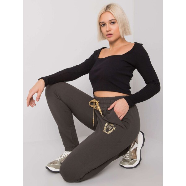 RELEVANCE Sweatpants-RV-DR-6685.70P-dark khaki 64665365