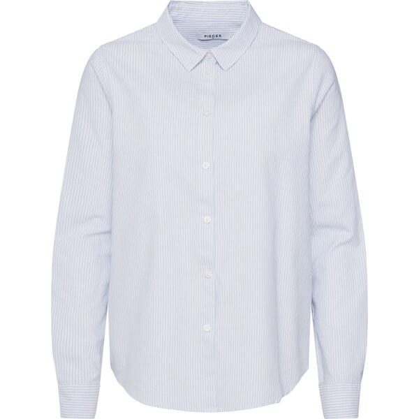 PIECES Blúzka Irena modrá / biela 65693818