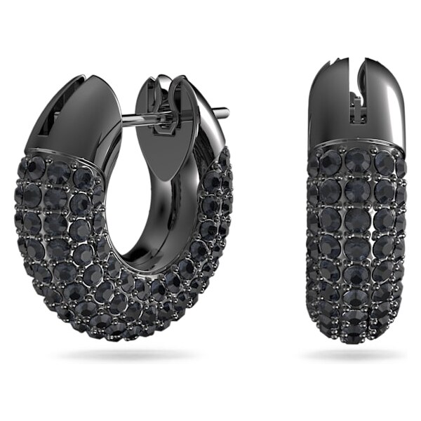 Swarovski Štýlové čierne kruhové náušnice Dextera 5620222 66584054