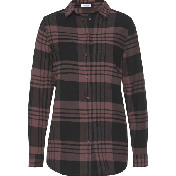 LASCANA Blúzka svetlofialová / čierna 54224110