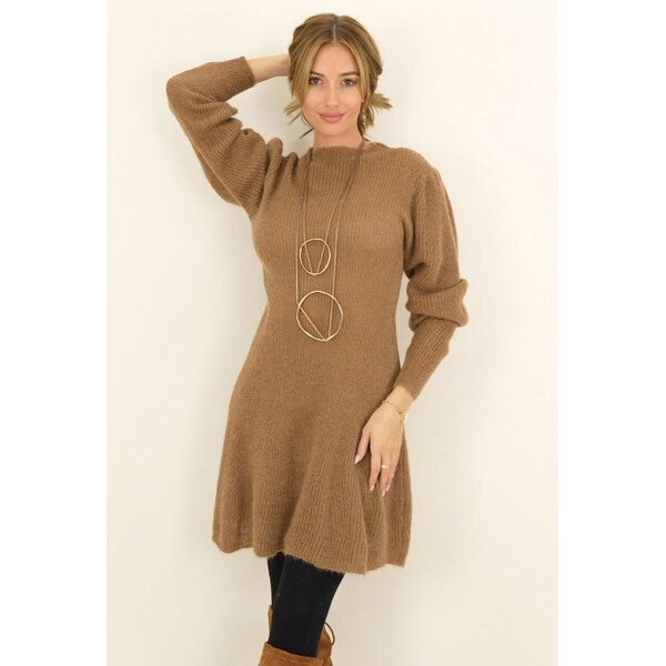 Capucine Helena Hnedé šaty 29379294