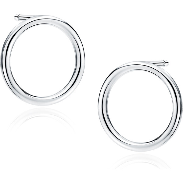 Olivie Strieborné náušnice VEĽKÝ KRUH 7301 37880743