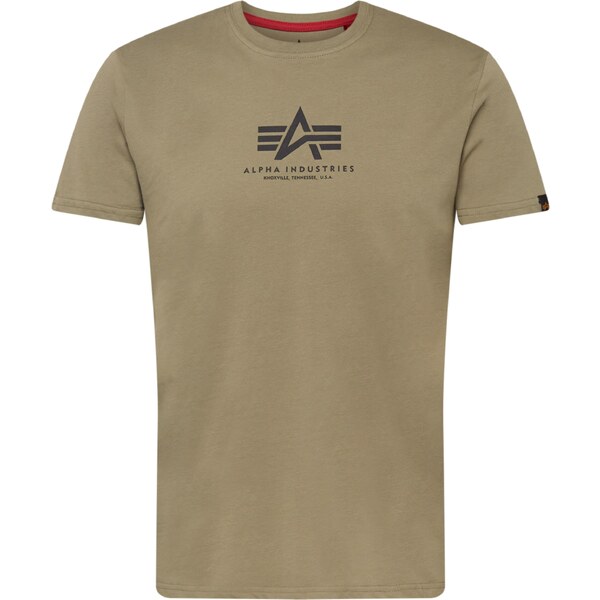 ALPHA INDUSTRIES Tričko olivová / čierna 29429568