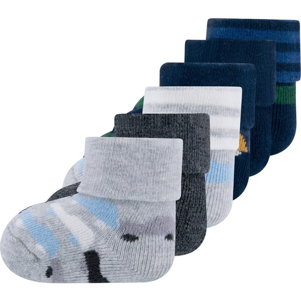 EWERS Ponožky svetlomodrá / tmavomodrá / svetlosivá / tmavosivá / 52509716