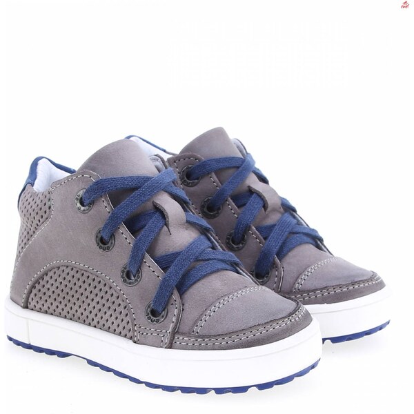 Detské kožené topánočky EMEL 2630B-5 Šedomodrá 46771326