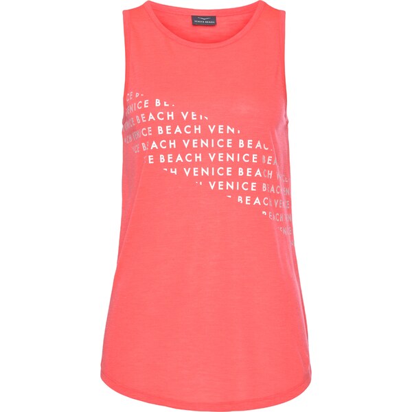 VENICE BEACH Top koralová / biela 54931363