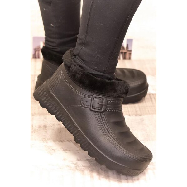 JOHN-C Dámske čierne gumené poltopánky TIRAS 29415743