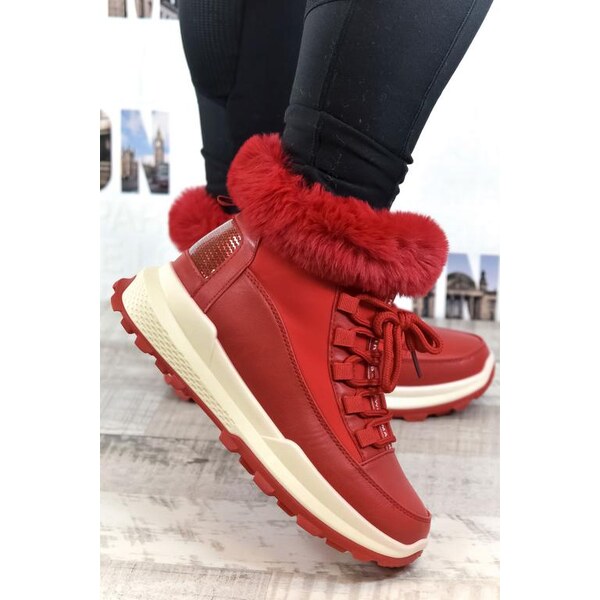 LESTA Dámske červené poltopánky SHINE 29415747