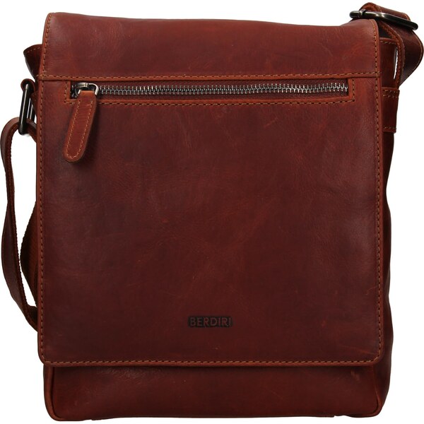 Pánska kožená taška cez rameno Berdiri Henry - koňak 29428608