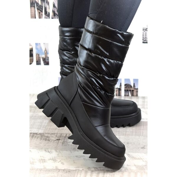 JOHN-C Dámske čierne čižmy DUA 29445410