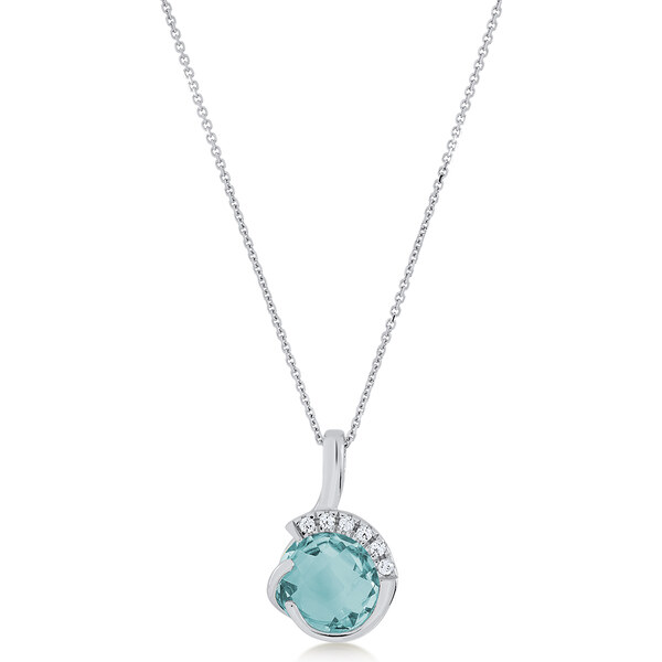 Lillian Vassago Zlatý náhrdelník s modrým topásom LLV22-GN038WBT 36993089