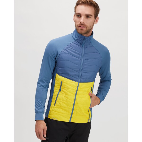 Pánska zateplená mikina Silvini Grado modrá/žltá 42903108