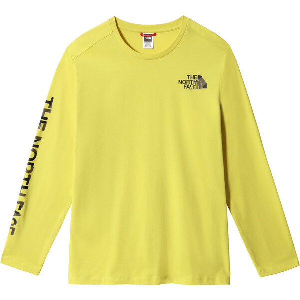 The North Face M Coordinates L/S Tee Acid Yellow - Pánske - Tričko The 66355835