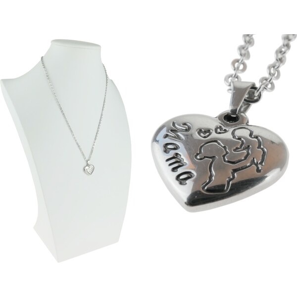 CITY STORM Retiazka s príveskom srdce s gravírovaním Mama s dieťatkom 66889332