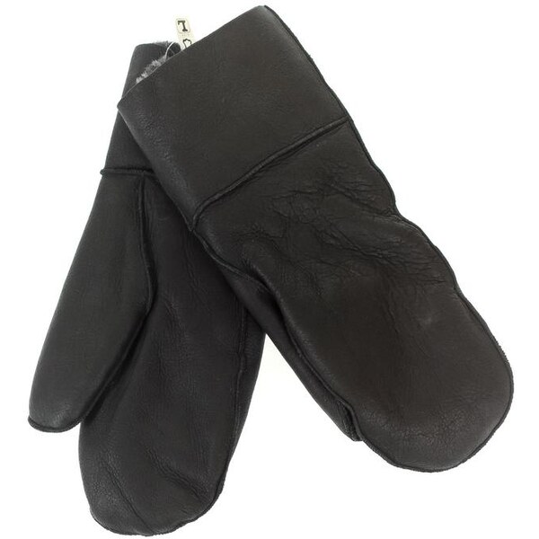 JOHN-C Kožené čierne rukavice 29666775