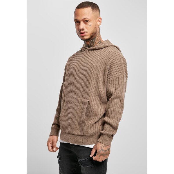Urban Classics Dark khaki knitted hoodie 50637600