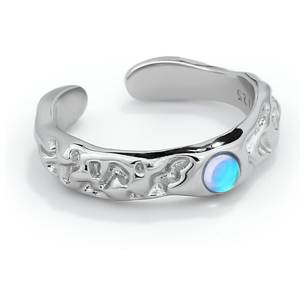 Olivie Strieborný prsteň MESAČNÝ KAMEŇ 5579 29833287