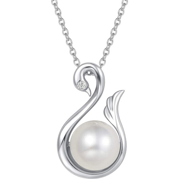 Olivie Strieborný náhrdelník LABUTIA PERLA 5597 29833305