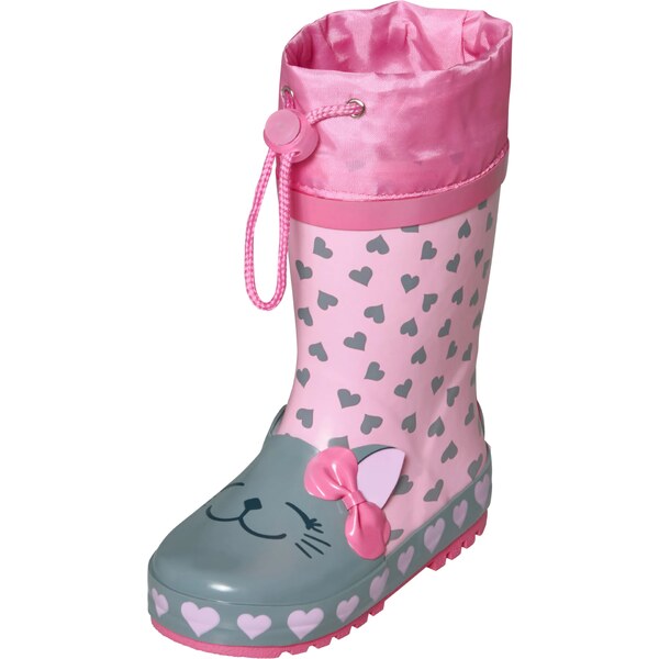 PLAYSHOES Gumáky Katze pastelovo zelená / ružová 29711381