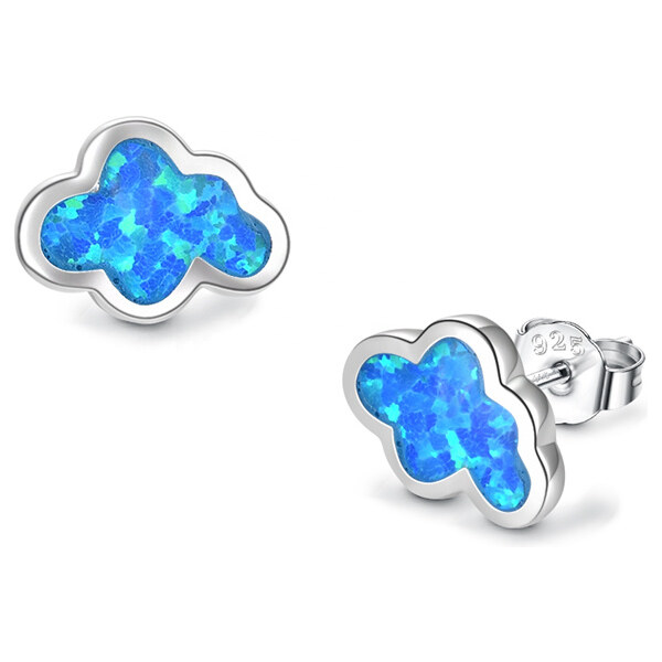 Olivie Strieborné opálové náušnice OBLÁČIK 5602 29833310