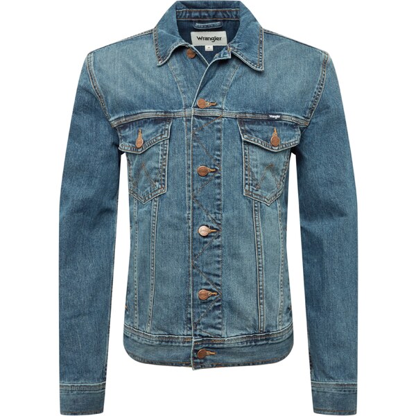 WRANGLER Prechodná bunda CLASSIC JACKET modrá denim 48314046