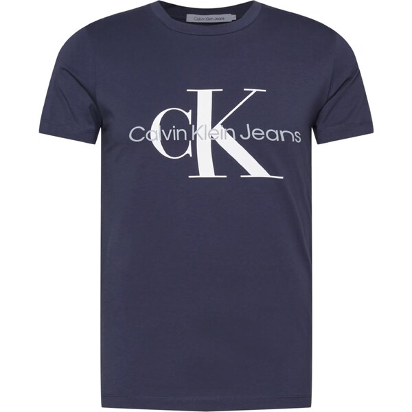 Calvin Klein Jeans Tričko námornícka modrá / sivá / biela 29731545