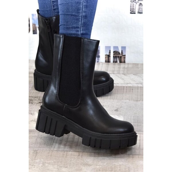 SS Dámske čierne čižmy TINLEY 29724083