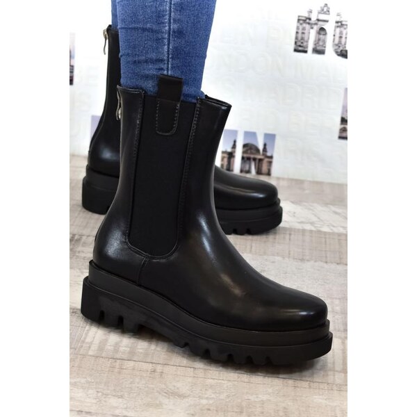 JOHN-C Dámske čierne čižmy WINNIE 29724084