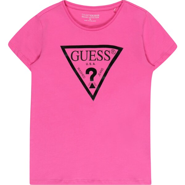 GUESS Tričko svetloružová / čierna 29754037