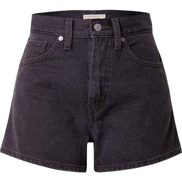 LEVIS Džínsy High Waisted Mom Short čierny denim 29754060
