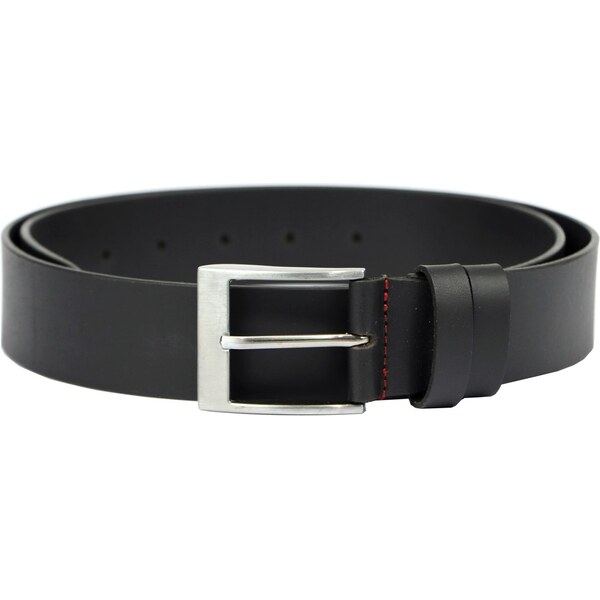 EL FORREST Čierny kožený opasok do džínsov 58222780