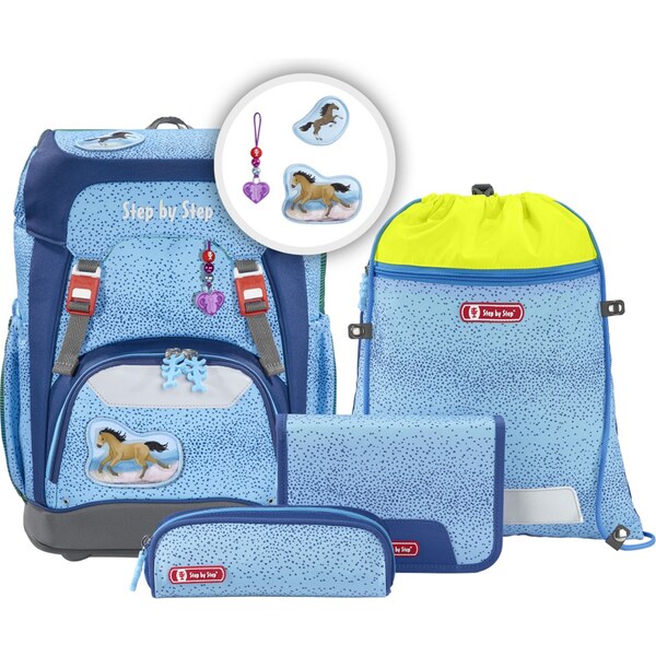 Školní batoh pro prvňáčky – 5dílný set, Step by Step GRADE Koník, AGR 47993730