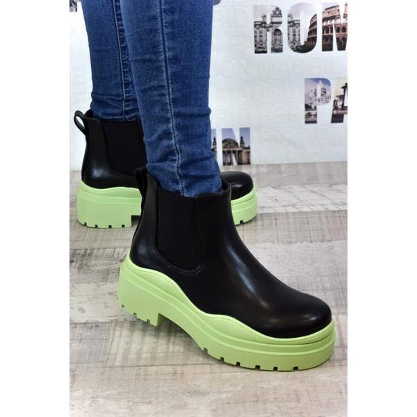 JOHN-C Dámske čierne členkové čižmy MARTY 29760746