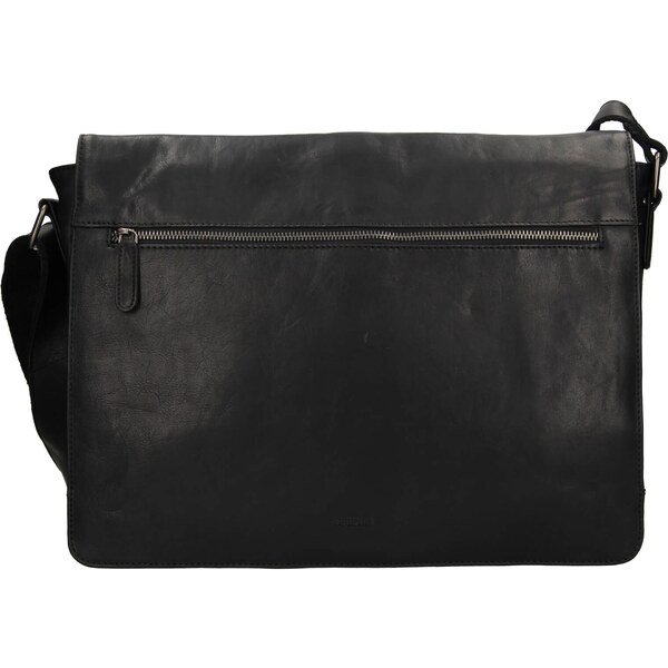 Pánska kožená taška cez rameno Berdiri Dennis - čierna 29768888