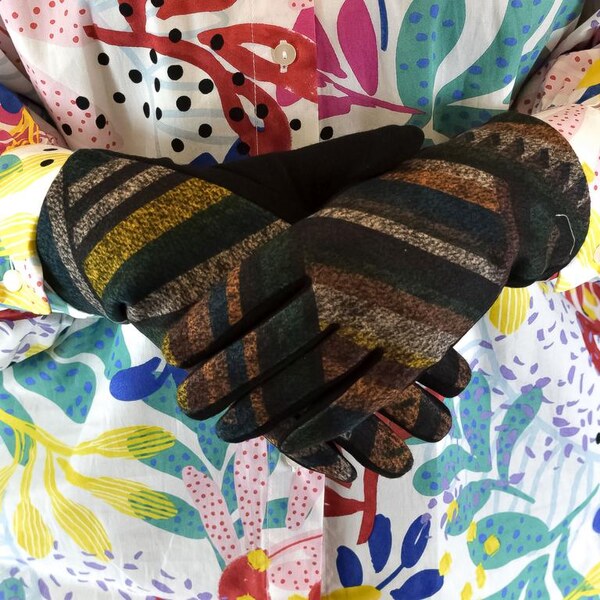 JOHN-C Dámske čierne rukavice LUJZA 43590990