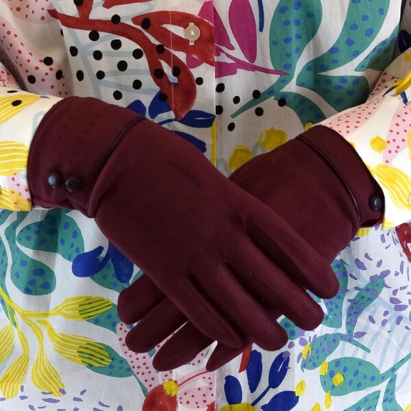 JOHN-C Dámske bordové rukavice LADY 29793397