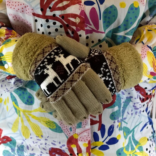 JOHN-C Khaki rukavice NORA 29793407