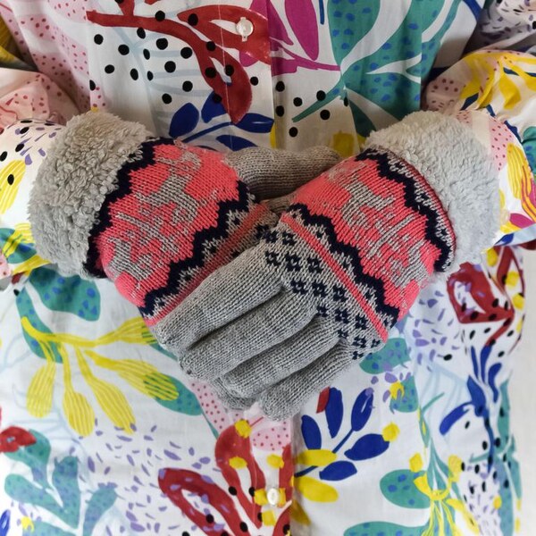 JOHN-C Sivé rukavice NORA 29793409