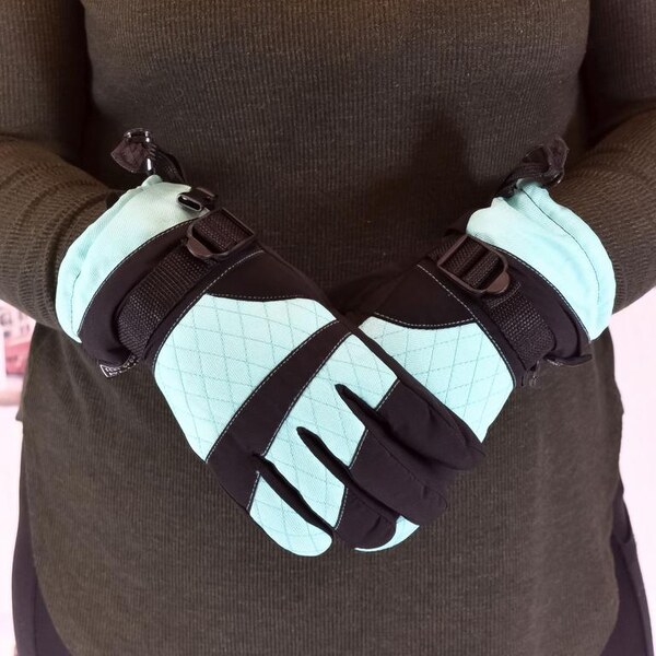 JOHN-C Dámske svetlomodré rukavice WINTER 29793427