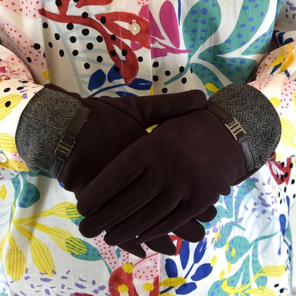 JOHN-C Bordové rukavice TARA 29793440