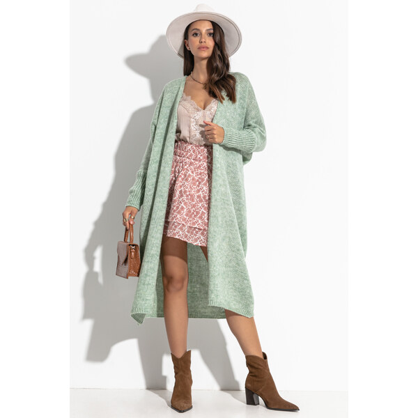 Glara Jemný dlhý sveter s vlnou 29802115