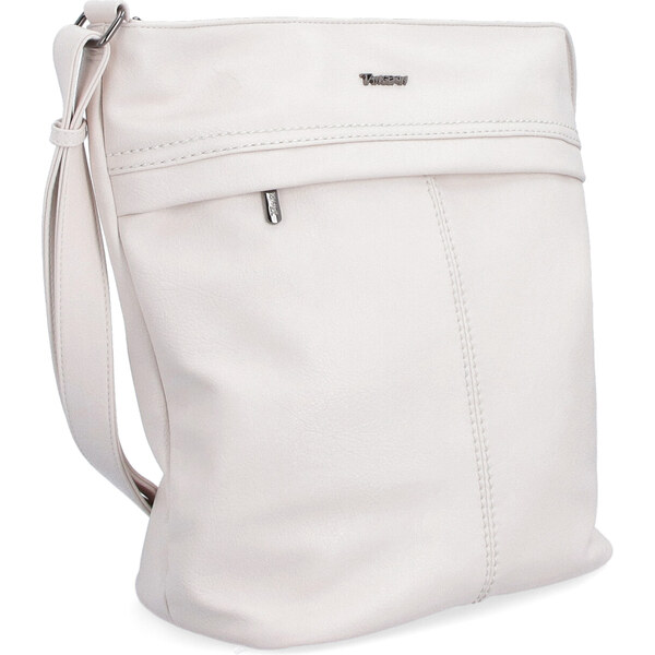 Kabelka zo syntetickej kože crossbody Tangerin krémová 8001 K 64019633