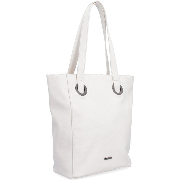 Kabelka zo syntetickej kože cez rameno Tangerin krémová 8000 K 47092169