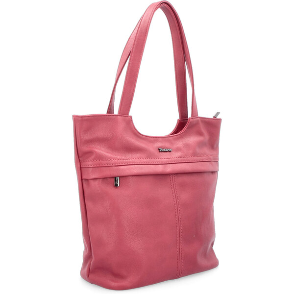 Kabelka zo syntetickej kože cez rameno Tangerin červená 8010 CV 64019646