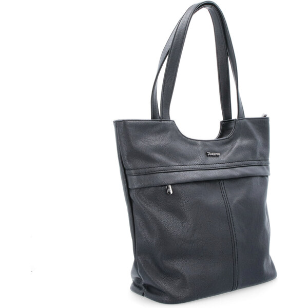 Kabelka zo syntetickej kože cez rameno Tangerin čierna 8010 C 64019647