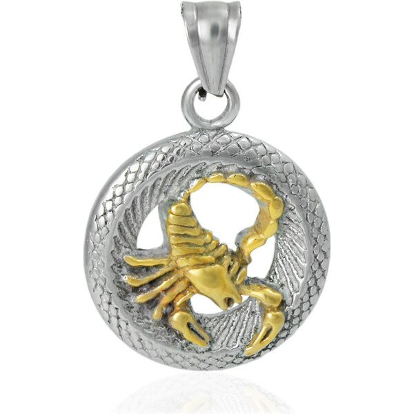 BM Jewellery Prívesok znamení zverokruhu škorpión z chirurgickej ocele 31318934