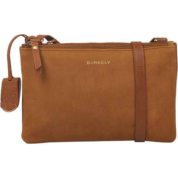 Dámska crossbody kožená kabelka Burkely Laura - koňak 29860679